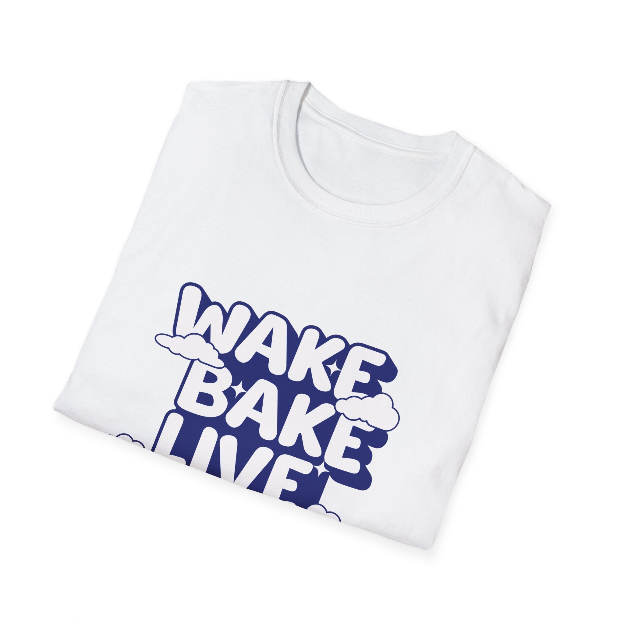 Wake Bake Live Repeat - Unisex T-Shirt (Front) - Damned Threads